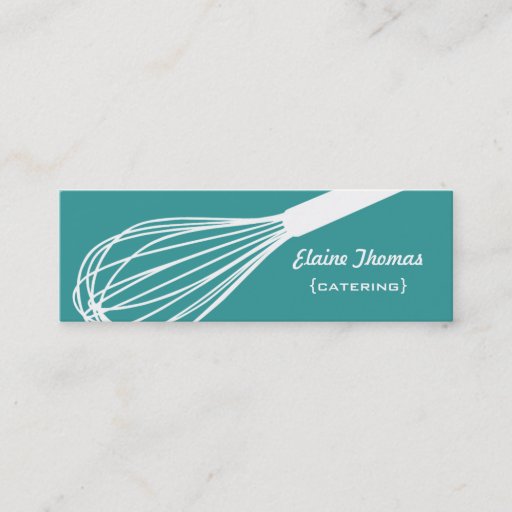 Customizable Wire Whisk Catering Card Business Card Template