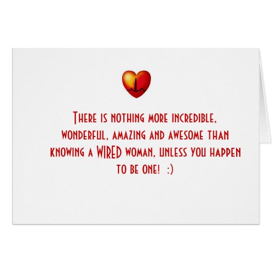WIRED and awesome card! Cards (Front Horizontal)