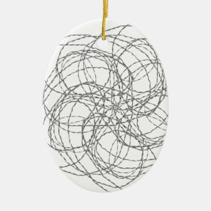 Wired Ceramic Ornament