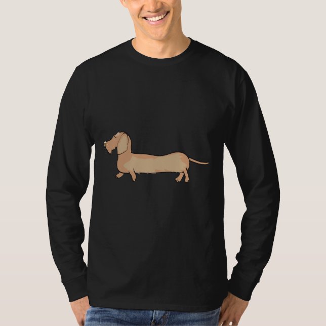 Wired Dachshund T-Shirt (Front)