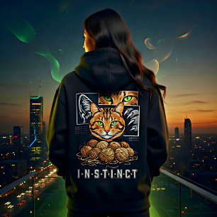 Wired Different Knitting Cat Lover Gift Hoodie