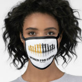 Wired For Chess Reflective Chess Set Face Mask (Worn Her)