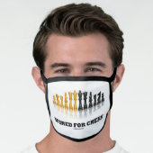 Wired For Chess Reflective Chess Set Face Mask (Worn Him)