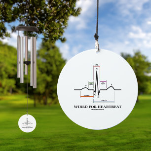 Wired For Heartbeat ECG/EKG Sinus Rhythm Wind Chime