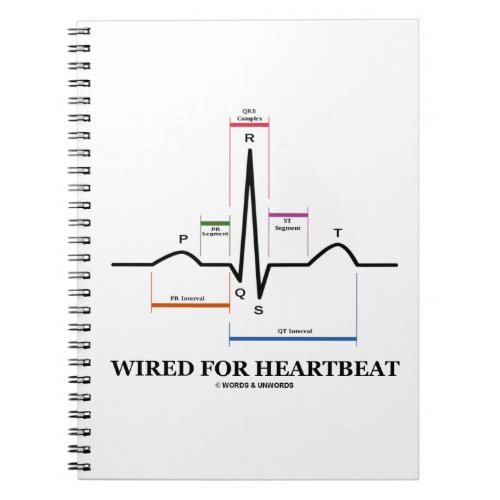 Wired For Heartbeat Electrocardiogram Notebook