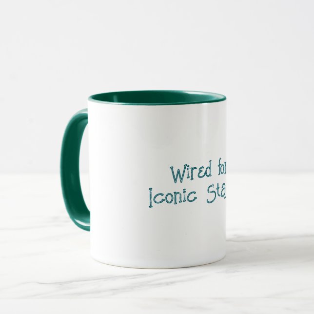 Wired for Iconic Status Mug (Front Left)