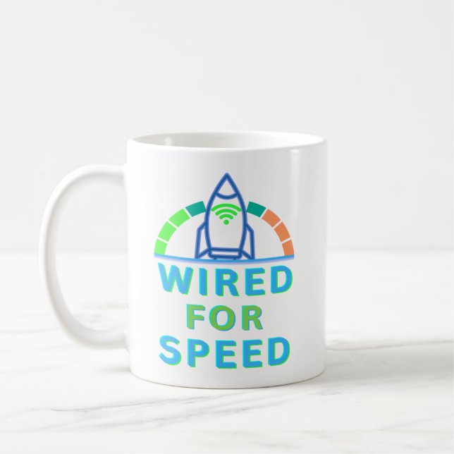 Wired For Speed Coffee Mug (Left)