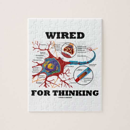 Wired For Thinking (Neuron Synapse) Jigsaw Puzzle