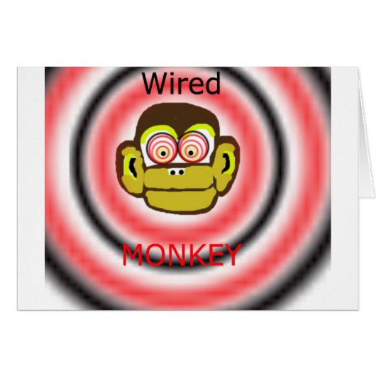 Wired Monkey Cards (Front Horizontal)