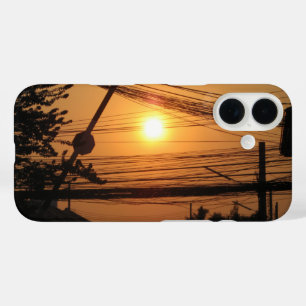 Wired Sunset ... Krung Thep, Thailand iPhone 16 Case