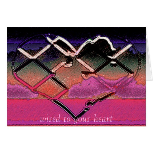Wired to Your Heart Cards (Front Horizontal)