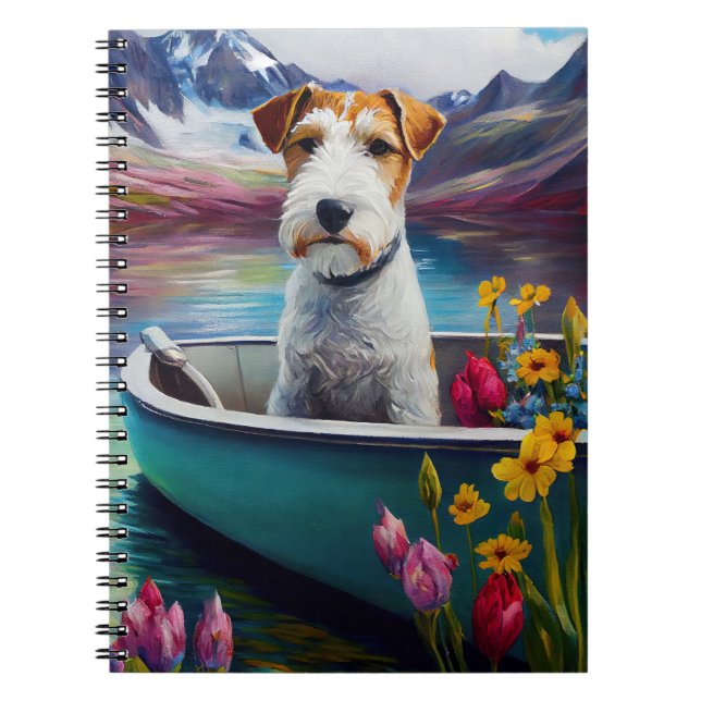 Wirefox Terrier on a Paddle: A Scenic Adventure Notebook (Front)