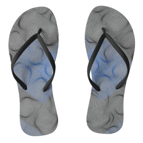 Wireframe pattern 08B LGrey BG Flip Flops