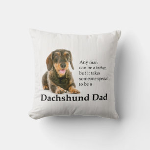 Wirehaired Dachshund Dad Pillow
