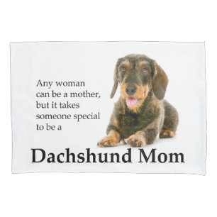 Wirehaired Dachshund Mom Pillowcase