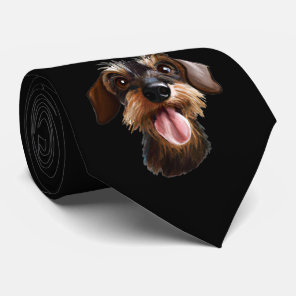 Wirehaired Dachshund Neck Tie