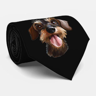 Wirehaired Dachshund Neck Tie