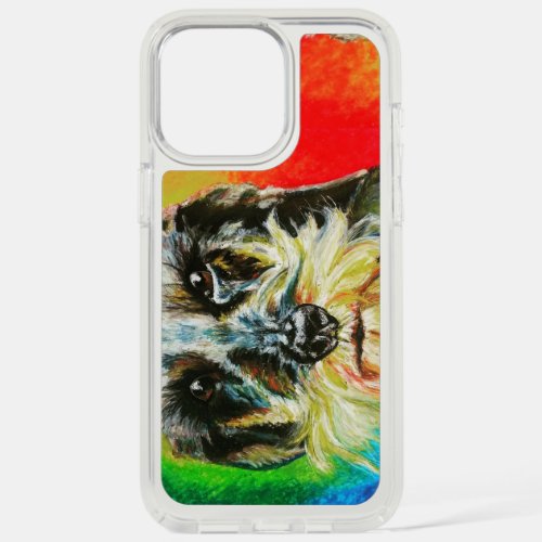 Wirehaired Dachshund Pastel Portrait iPhone 15 Pro Max Case