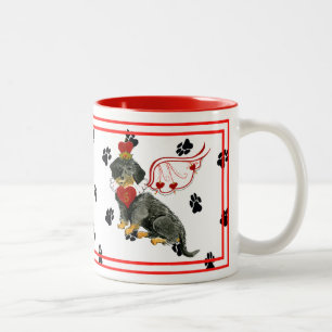 Wirehaired Dachshund "Queen of Hearts" Mug