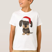 Wirehaired Dachshund Santa Teckel Christmas Dog