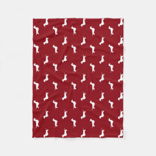 Wirehaired Dachshund Silhouettes Wiener Dogs Fleece Blanket