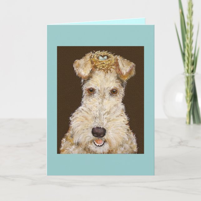 wirehaired fox terrier card (Front)
