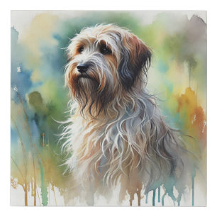 Wirehaired Griffon Korthals Dog 100924AREF106 - Wa Faux Canvas Print