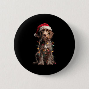Wirehaired Inting Griffon Christmas Graphics Dog L Button