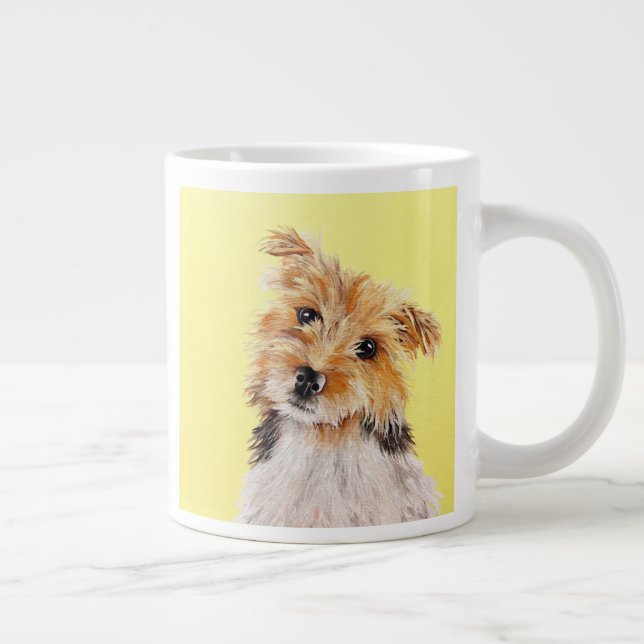 Wirehaired JRT Giant Coffee Mug (Right)