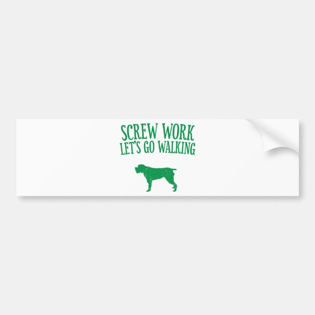 Wirehaired Pointing Griffon Bumper Sticker (Front)