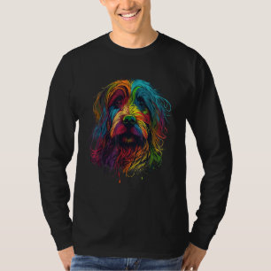 Wirehaired Pointing Griffon Colorful Pop Art Splas T-Shirt