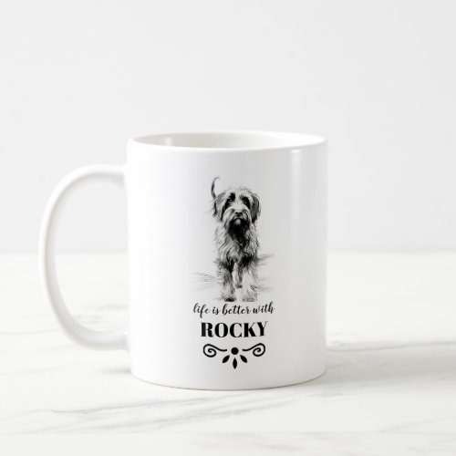 Wirehaired Pointing Griffon Custom dog Name Coffee Mug