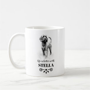 Wirehaired Pointing Griffon Custom dog name Coffee Mug