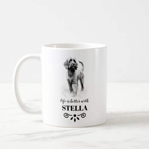 Wirehaired Pointing Griffon Custom dog name Coffee Mug