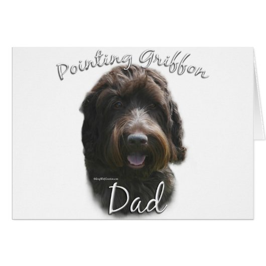 Wirehaired Pointing Griffon Dad 2 Cards (Front Horizontal)