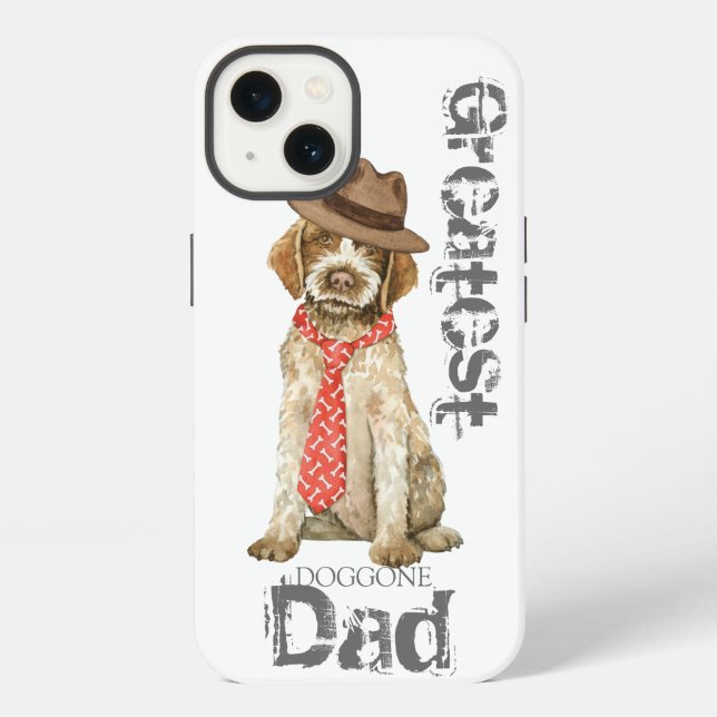 Wirehaired Pointing Griffon Dad Iphone Case (Back)