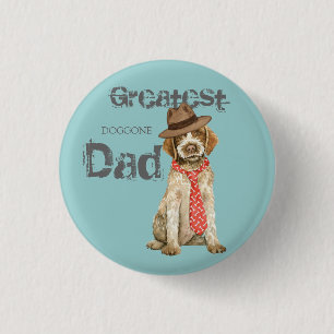 Wirehaired Pointing Griffon Dad Pinback Button