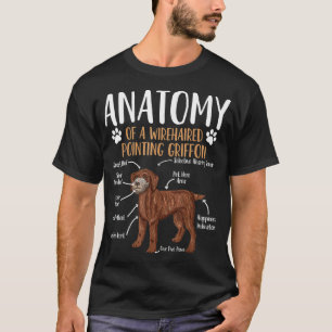 Wirehaired Pointing Griffon Dog Anatomy T-Shirt