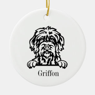 Wirehaired Pointing Griffon dog ornament