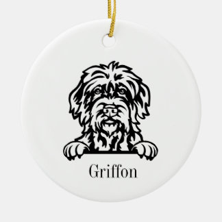Wirehaired Pointing Griffon dog ornament