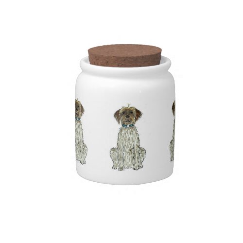 Wirehaired Pointing Griffon Dog Treat Cookie Jar