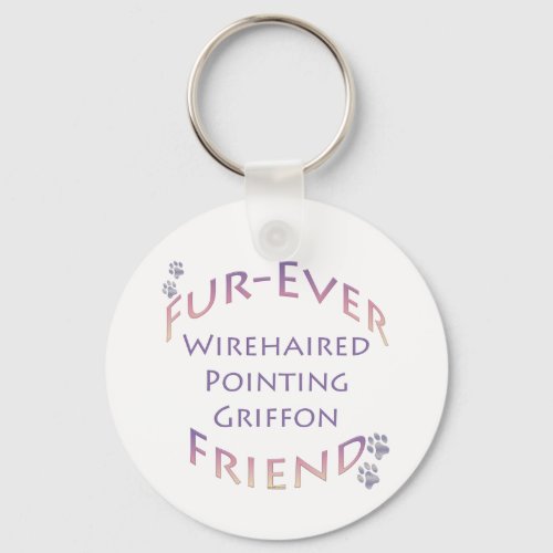 Wirehaired Pointing Griffon Furever Friend Keychain