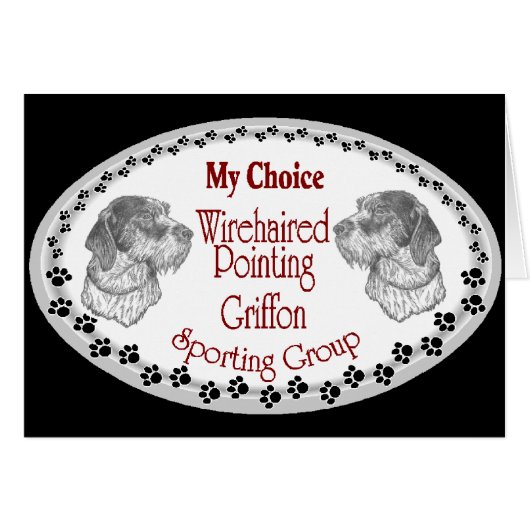 Wirehaired Pointing Griffon Gifts Cards (Front Horizontal)