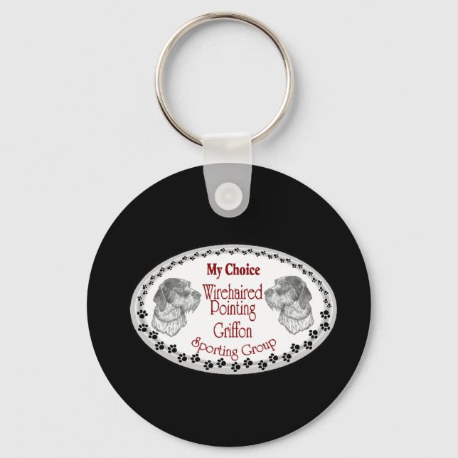 Wirehaired Pointing Griffon Gifts Keychain (Front)