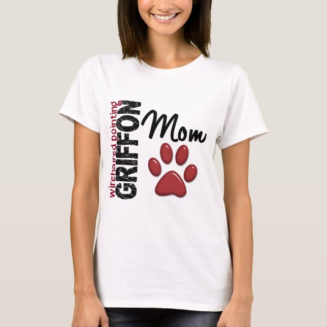 Wirehaired Pointing Griffon Mom 2 T-Shirt (Front)