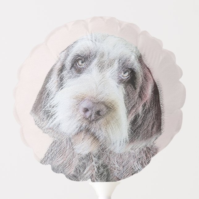 Wirehaired Pointing Griffon Painting - Dog Art Balloon (Front)