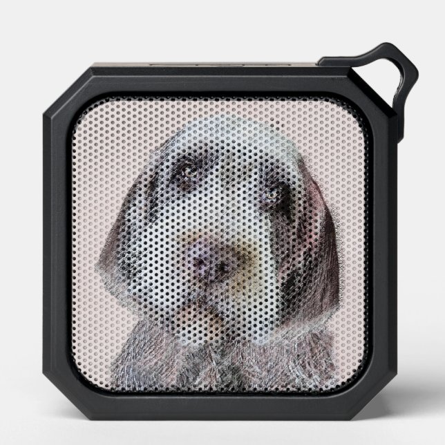 Wirehaired Pointing Griffon Painting - Dog Art Bluetooth Speaker (Front)