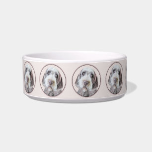 Wirehaired Pointing Griffon Painting - Dog Art Bowl
