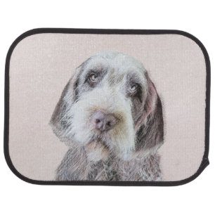 Wirehaired Pointing Griffon Painting - Dog Art Car Floor Mat