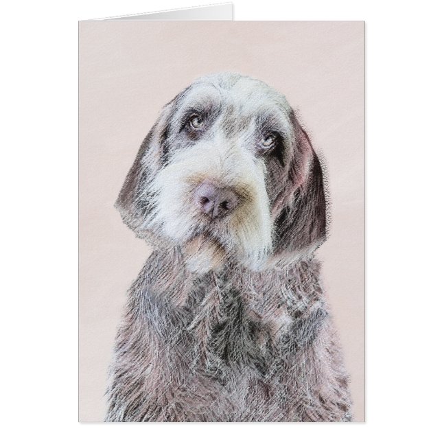 Wirehaired Pointing Griffon Painting - Dog Art Cards (Front)